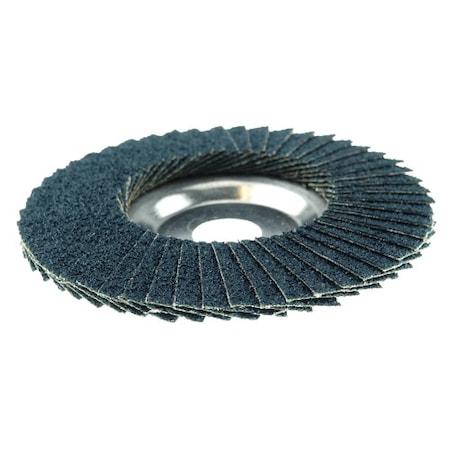 Weiler 4" Tiger DiscFlap Disc, Conical (TY29), Aluminum Backing, 36Z, 5/8" 50502